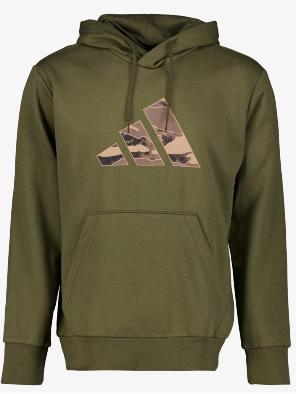 adidas Olive Green XL Hoodie with Camo Logo